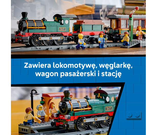 LEGO CITY 60511 Retro pociąg z lokomotywą parową - 1529822 - zdjęcie 5